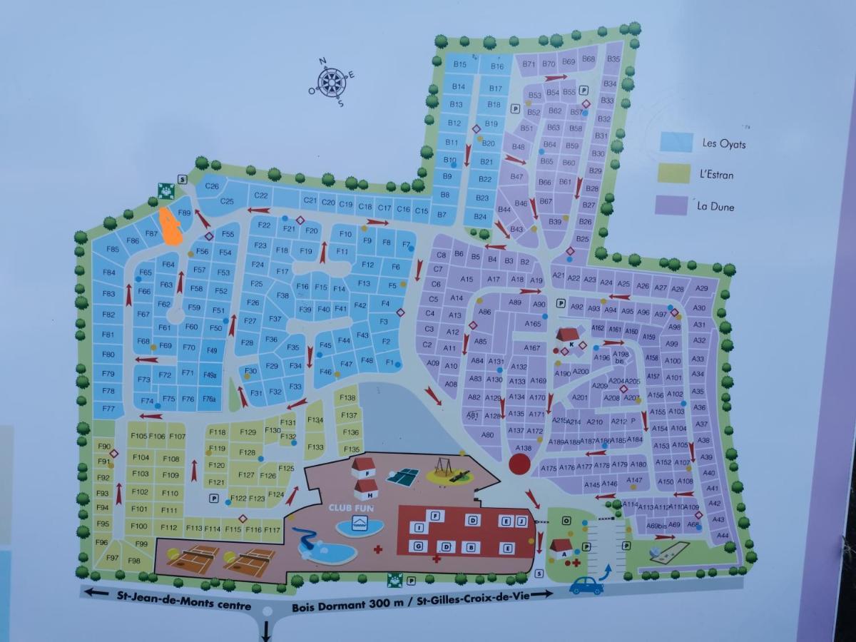 Camping Les Bois Mobil Home Grand Luxe 3Ch 2Sdb 圣让-德蒙 外观 照片